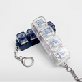 1)🔑ZESTAW 2 Breloczeków LED RGB 4w1 – Mini Klawiatura